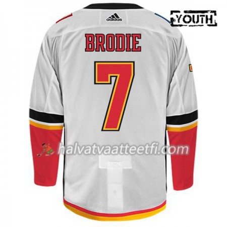 Lasten NHL Calgary Flames Pelipaita TJ BRODIE 7 Adidas Valkoinen Authentic Lasten NHL Calgary Flames Pelipaita TJ BRODIE 7 Adidas Valkoinen Authentic